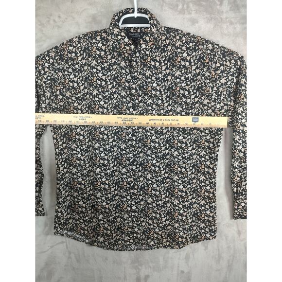 Daniel K. Men's Long Sleeve Tailored-Fit Ditsy Floral Print Button-Up Shirt Lrg - Picture 6 of 10